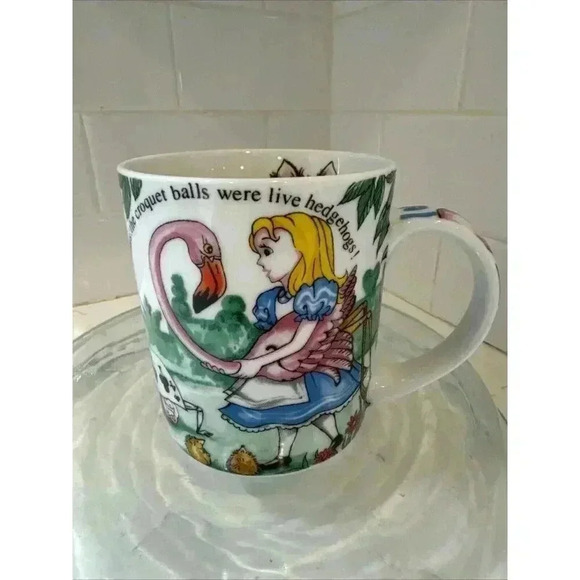 ALICE IN WONDERLAND Coffee Mug Cafe By Paul Cardew England 2010 Cheshire Cat - Picture 8 of 12